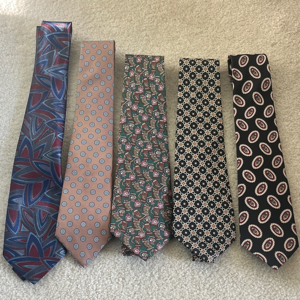 Elegant Men's Tie Set - Multicolor